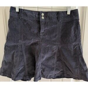Athleta Skirt Womens Size 2 P Blue Corduroy Athletic Athleisure Flared